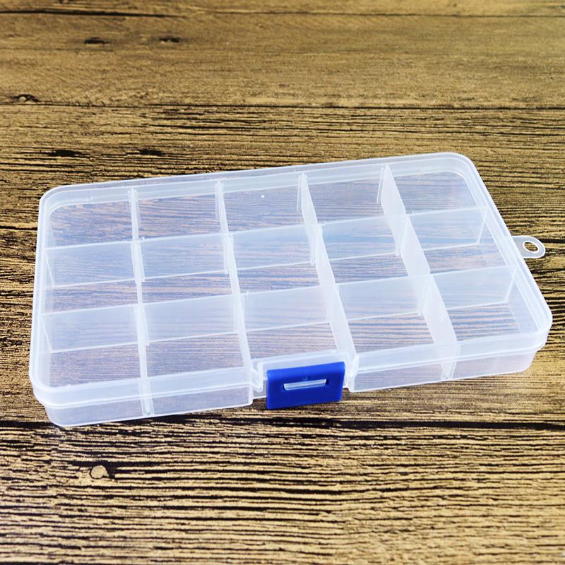 1x Organizer Jewelry Box Plastic Case Slots Container Storage Bead Jewelry