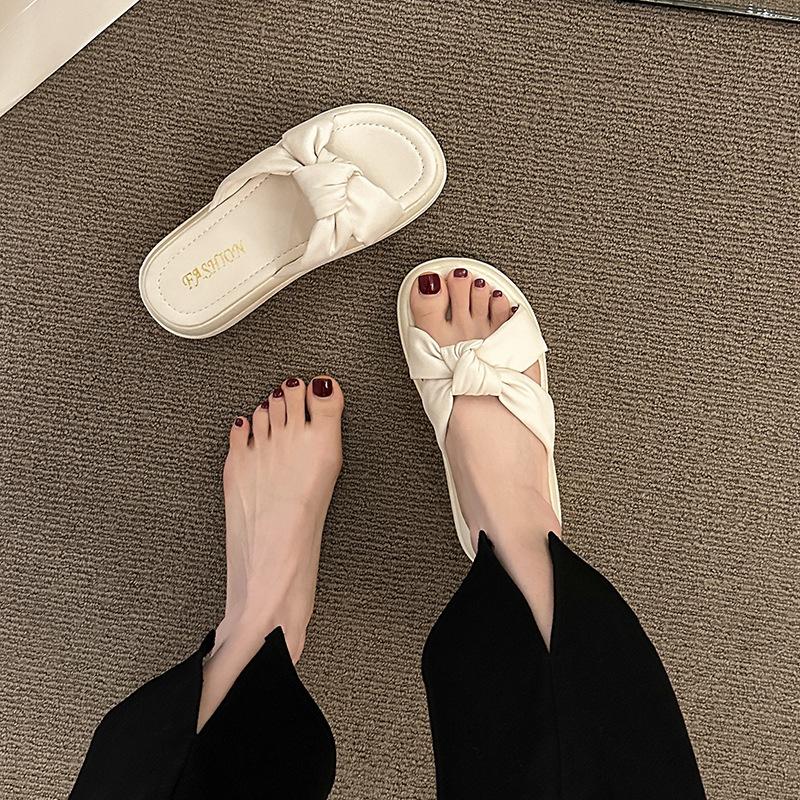 Сказочный ветер мягкий низ увеличивающий тапочки верхняя одежда женская летняя новая мода толстый низ слово из пляжные сандалии