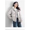 Han Fan Thickened Puff Down Cotton Clothes Women's Winter New Loose Warm Zipper Hooded Jacket