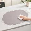 2 Pcs Leather Placemats with Embossment Design No-Slip Heat Resistant Table Mats