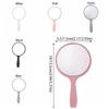 Small Round Handheld Mirror DIY Portable Mirror Fashion Makeup Mirror  Bedroom
