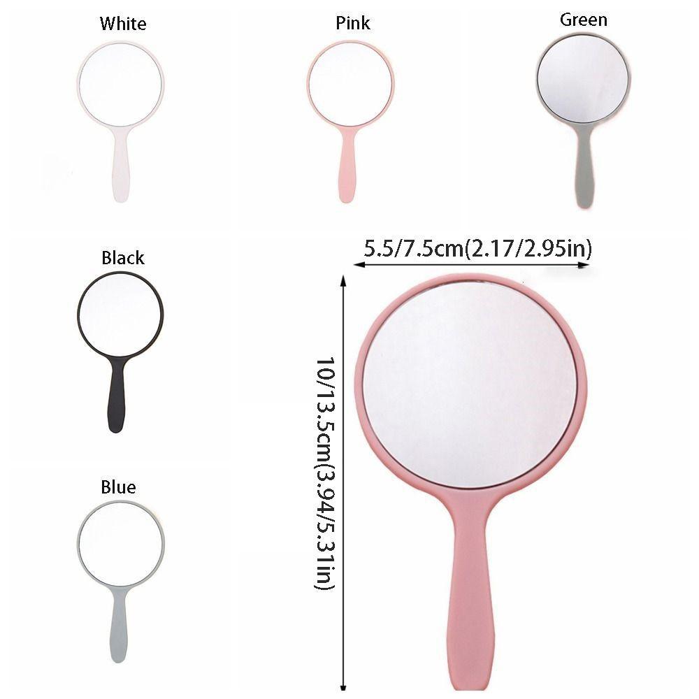 Small Round Handheld Mirror DIY Portable Mirror Fashion Makeup Mirror  Bedroom