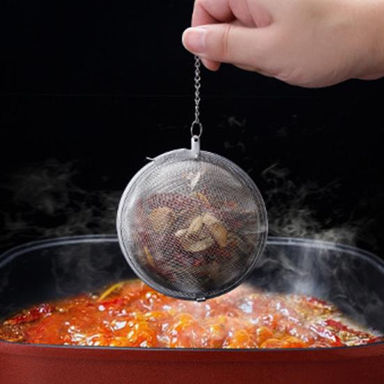 Заварочный чайник, универсальный шарик для приправ из нержавеющей стали, прочный шарик для ситечка для чая для листового чая и специй