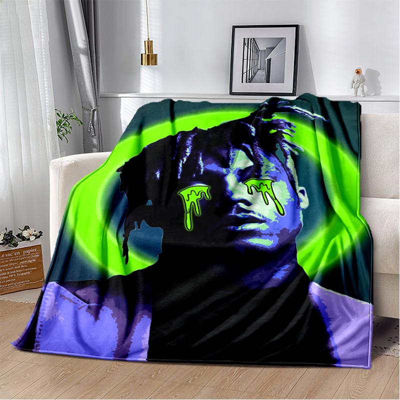2025 New Style Juice WRLD 999 Legend Rapper Album Blanket,Soft Throw Blanket for Home Bedroom Bed Sofa Travel Cover Kid Gift