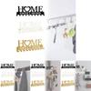 Modern Iron Home Letter Key Towel Organizer With Screw Mount For Household Storage