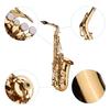 KONGNY Sax Saxophone Alto Saxophone Eb E Flat with Engraved Pattern Mouthpiece, Cleaning Brush, Cleaning Cloth, Gloves, and Strap. Perfect for Band Pr