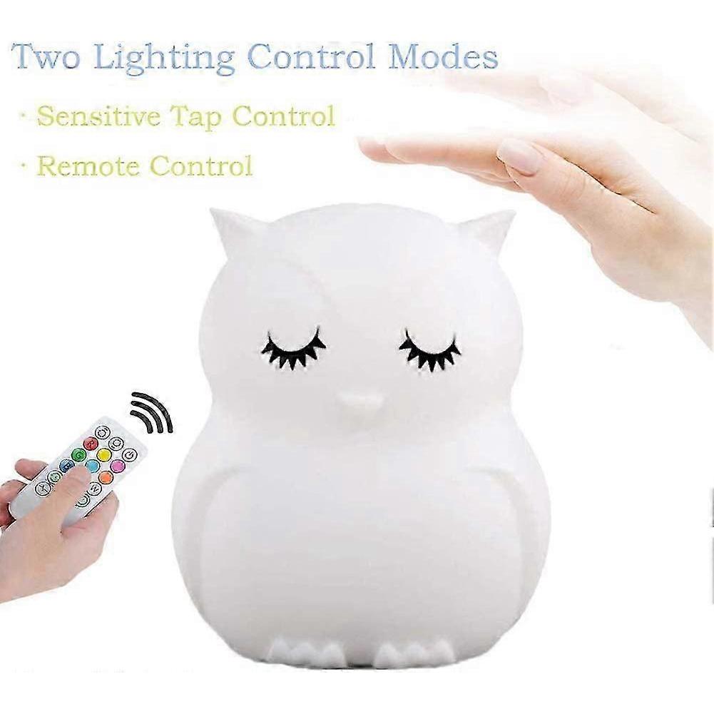 Colorful Kids Night Light, Touch Light LED Night Lamp, 9 Colors USB Rechargeable Lamp, Silicone Lamp, Bedside Lamp, Light Atmosphere, Indoor Lighting,