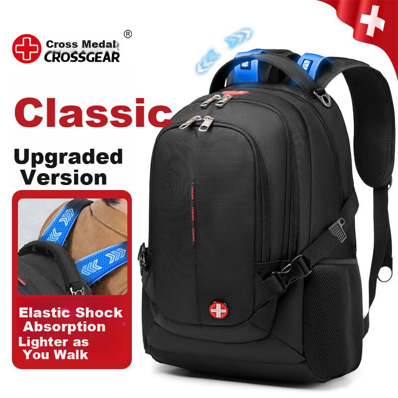 CROSSGEAR Swiss Army Knife Backpack for Men, Travel Business Trip Large Capacity Backpack, 16-Inch Laptop Backpack for Middle And High School Students