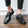 Men's Designer Dress Wedding Fashion Tassel Office Leather Man Comfy Business Formal Italy Driving Shoes for Men Plus Size 38~48