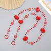 Plush Bead Crossbody Chain Phone Strap Crossbody Lanyard Backpack Lanyards Long Mobile Phone Rope Pendant Camera Strap