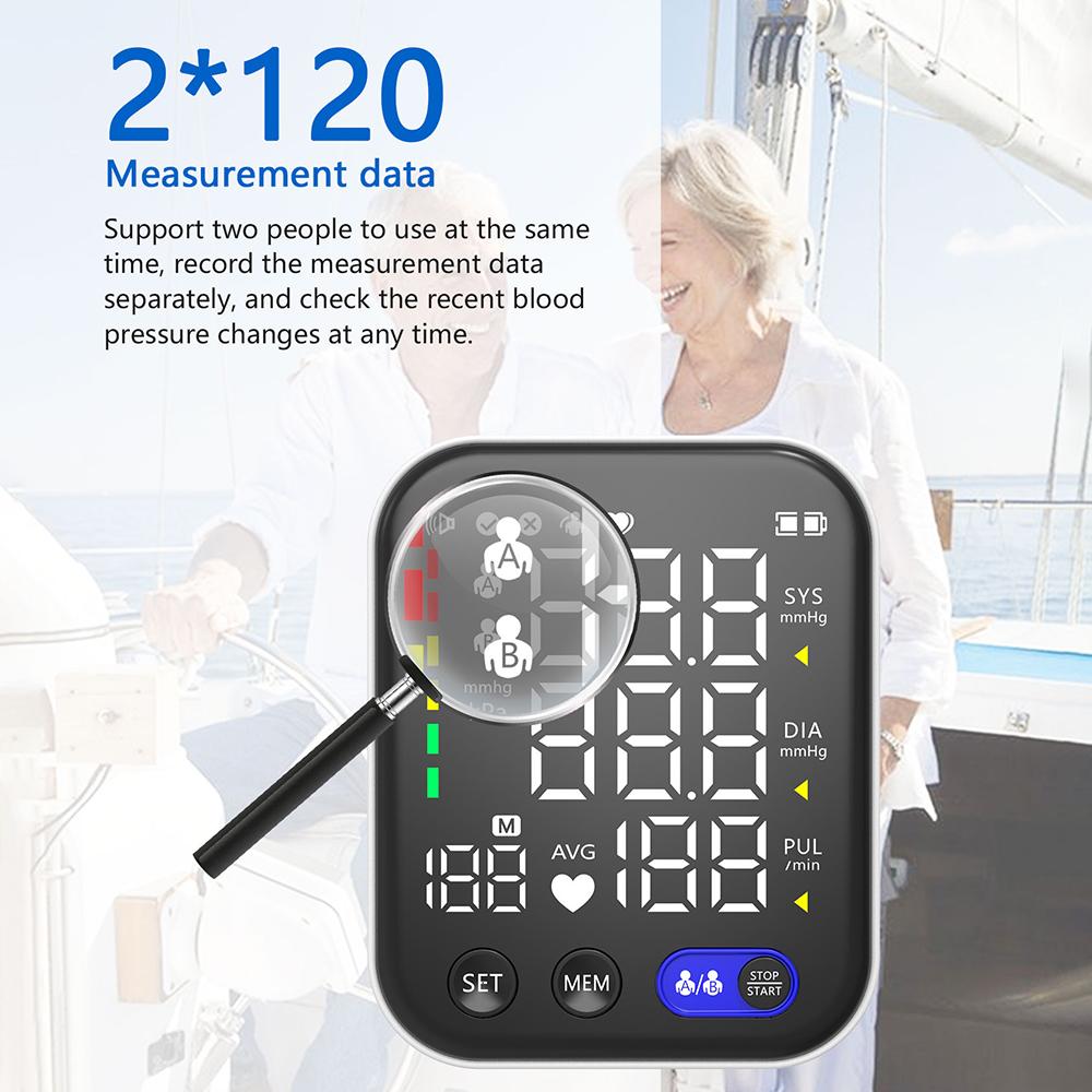 Мониторы артериального давления для домашнего использования — манжета на плечо, светодиодный экран с подсветкой, цифровой монитор АД