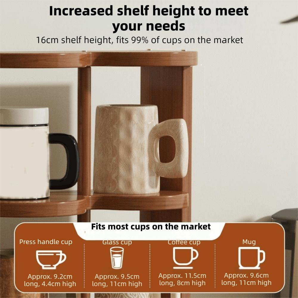 Decorative Multi-layer Cup Holder Space Saving Teacup Storage Rack Water Cup Display Rack  Bathroom