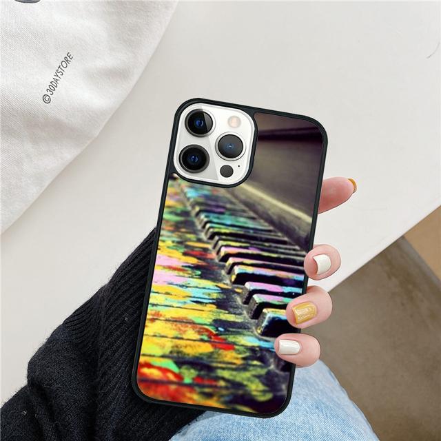 Клавиши пианино Чехол для телефона с клавишами пианино Для iPhone 17 Air 15 16 14 13 12 Pro Max 11 Pro Max Plus Чехол-ракушка