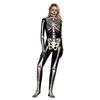 Halloween New Human Skeleton with Hands and Feet Adult Onesie