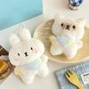 Милый мультяшный котенок, кролик, плюшевая игрушка, брелок, кавайная мягкая набивная кукла, брелок-подвеска, кольцо для ключей от машины, украшение для рюкзака, подарки