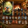 Acrylic Dragon Hanging Ornaments Advent Calendars 2026, 24 Days Christmas Countdown Calendar with to Ornaments, Collectible Pendants for Kids, Adults