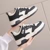 Women's Casual Sports Shoes 2025 New Spring Summer Style Thick Sole Board Shoes Breathable Artificial Leather Flat Shoes