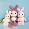 Большая плюшевая игрушка-подушка в виде кролика, очаровательная мягкая набивная кукла-зайчик для детей, подарки