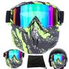 Lvhei Goggles, Face , Helmet Compatible, Face Guard, Motorcycle, Primed, Jet Offroad, Motorcycle Goggles,