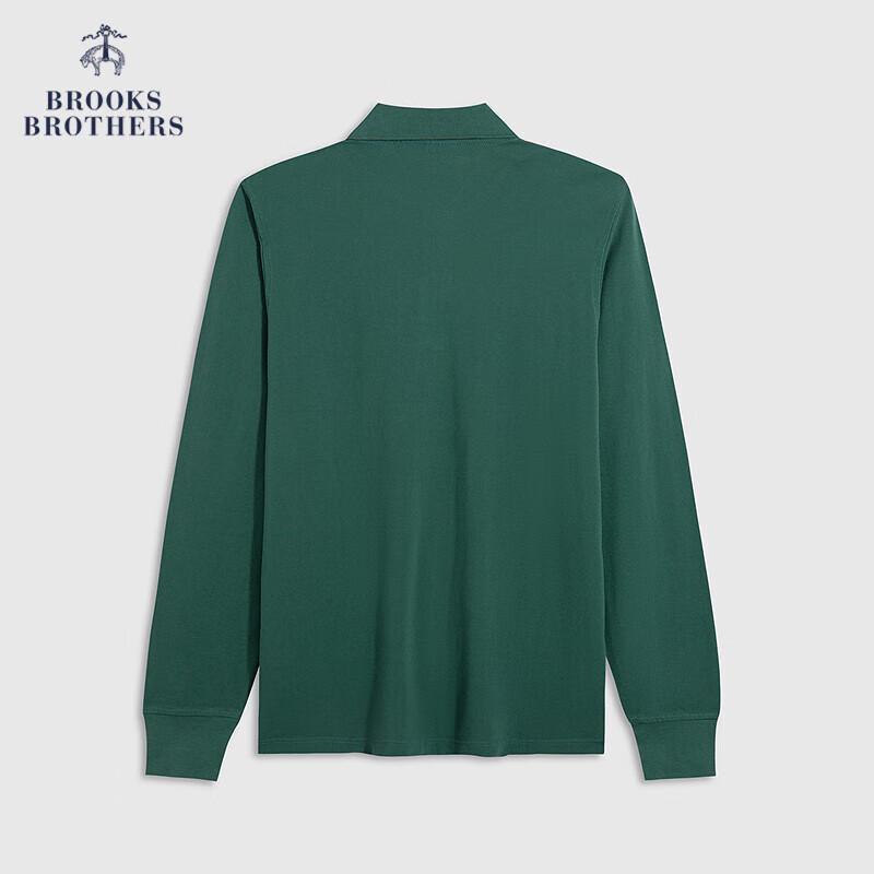 Мужская хлопковая рубашка-поло с длинным рукавом Brooks Brothers