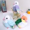 Wristband Bracelet Parrot Clap Circle Stuffed Animal Plush Hand Ring Parrot Key Chain Plush Doll Kawaii Slap Snap Wrap