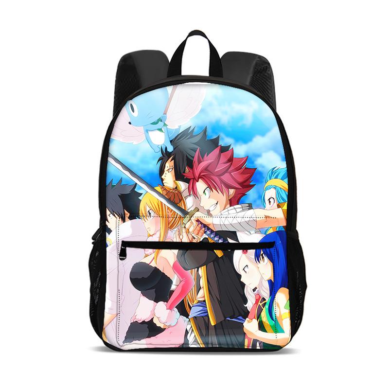 Fairy Tail Рюкзак большой емкости для мальчиков и девочек Лучший подарок Канцелярские товары Спорт Путешествия