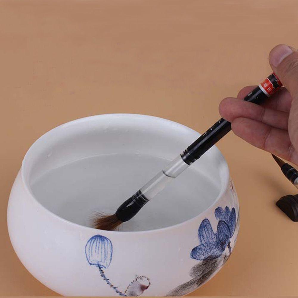 Goat Hair Writing Drawing Pen Chinese Japanese Calligraphy Piston Water Ink Brush Water Brush Pen