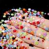 300 шт./пакет цветы японский дизайн ногтей украшения смешанные стразы с золотыми драгоценными камнями маникюрный инструмент аксессуары DIY дизайн ногтей