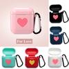 Love Heart Protective Bag Cover For Airpods Made Of Soft Skin-friendly Silicone