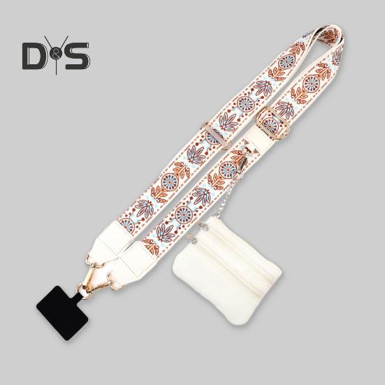 Phone Strap Neck Phone String with Zipper Wallet Pouch Shoulder Strap Purse Badge Holder for Travel Outdoor Grocery Shopping