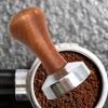 51/53/58mm Coffee Tamper Leveler Wooden Handle Distributor for Maker