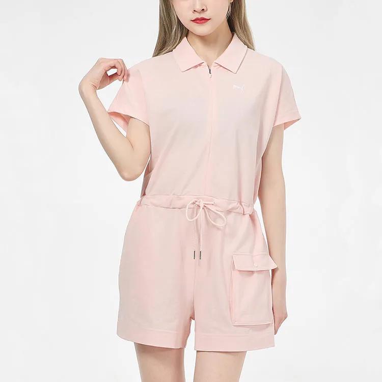 PUMA Bodysuits Women's Pink Lapel (Unisex) Bodysuits 532849 27