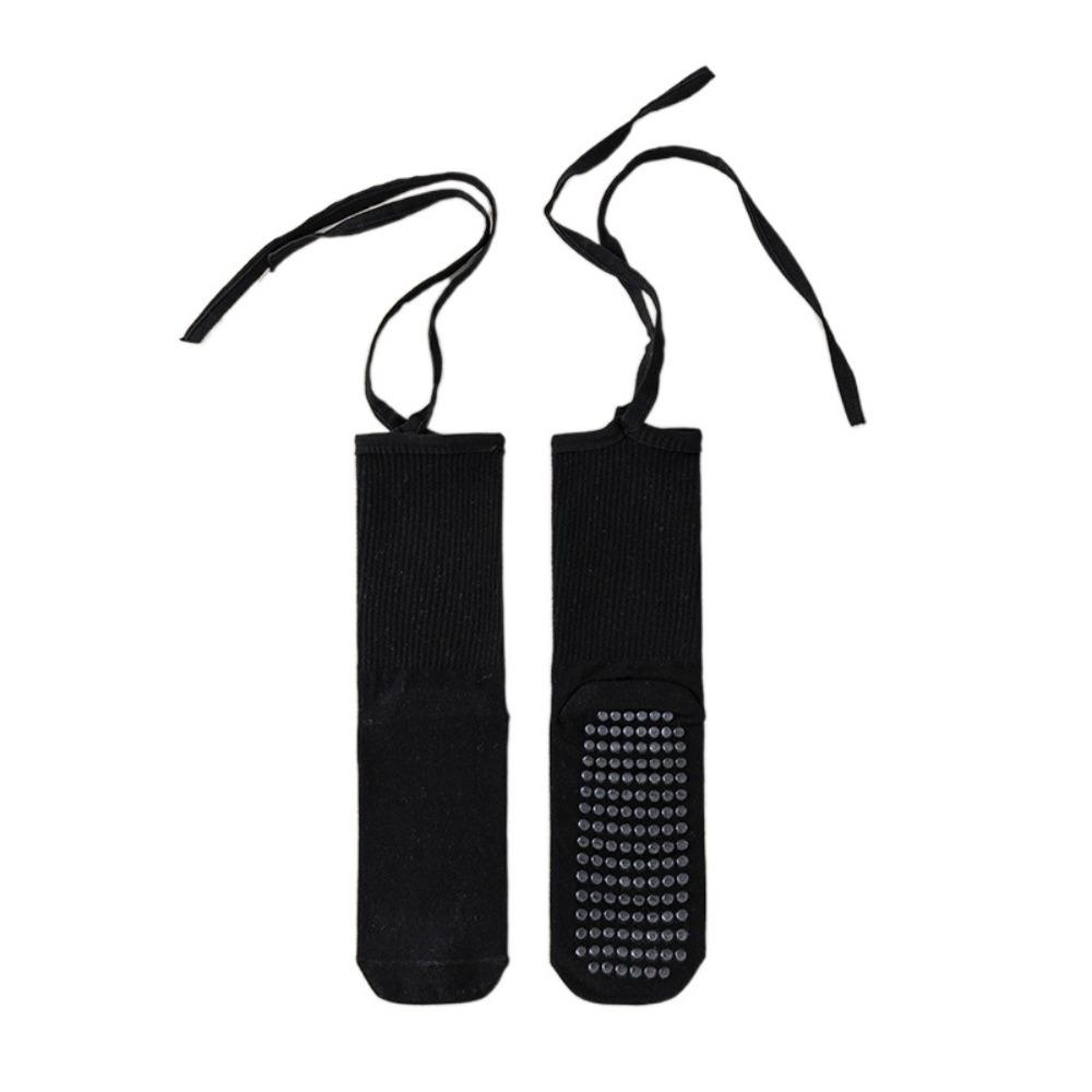 Lace-up Yoga Socks Candy Color Mid-calf Socks New Dance Socks Women