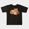 Boys Girls Soft Cotton Graphic Tees Foxes Breathable Daily School Wear Kids T-Shirts