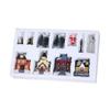 Christmas Glow Little House Set Resin Christmas Scene with Christmas Gift Ornaments
