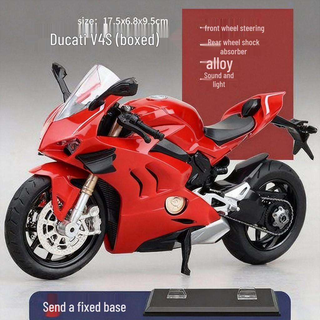 Кавасаки 1:12 Модель мотоцикла Ducati Alloy со звуком для детей