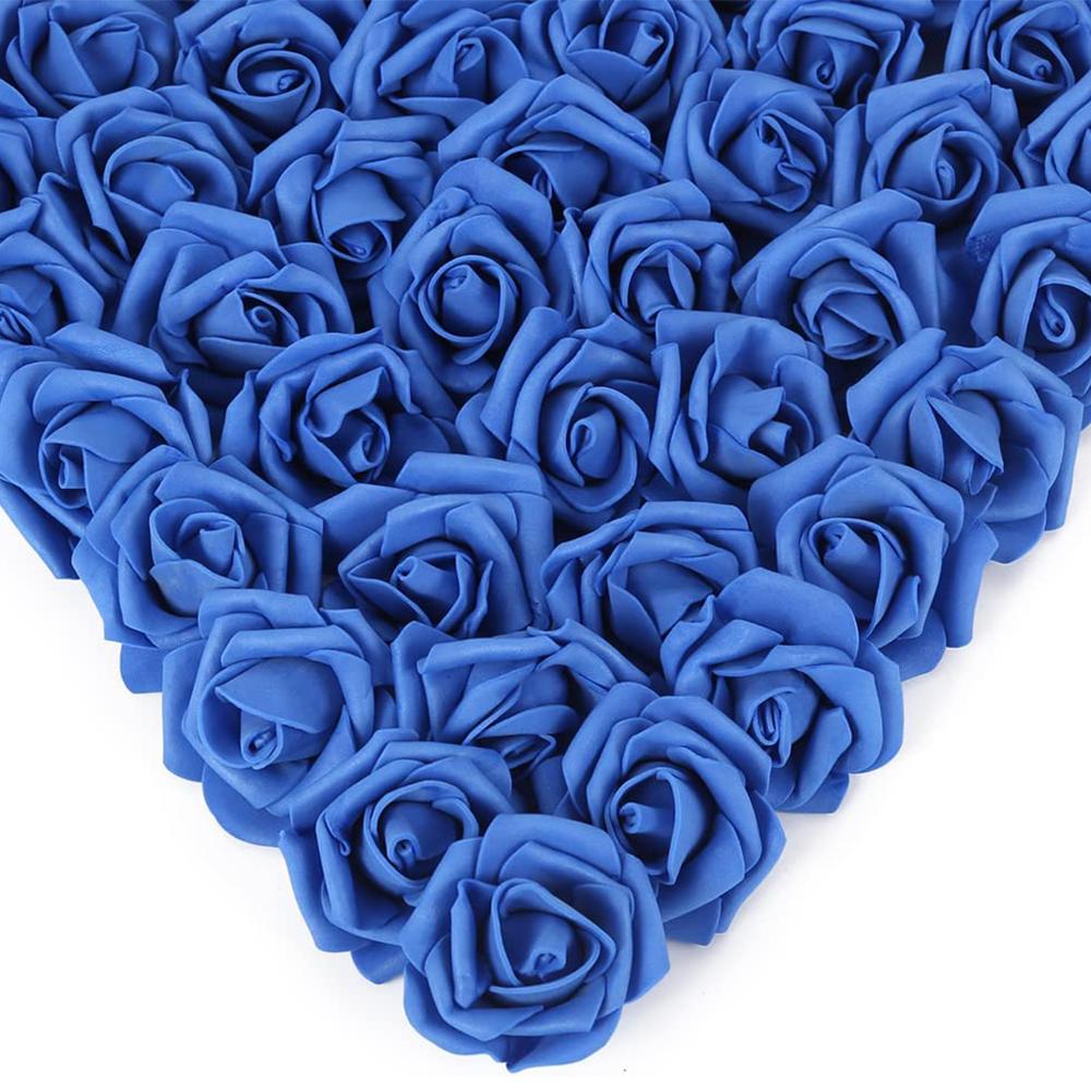 200 шт. искусственных роз, искусственные головки цветов, розы без стеблей, 5 см, пенопластовые розы, искусственные головки цветов для поделок, свадебных украшений для детского душа
