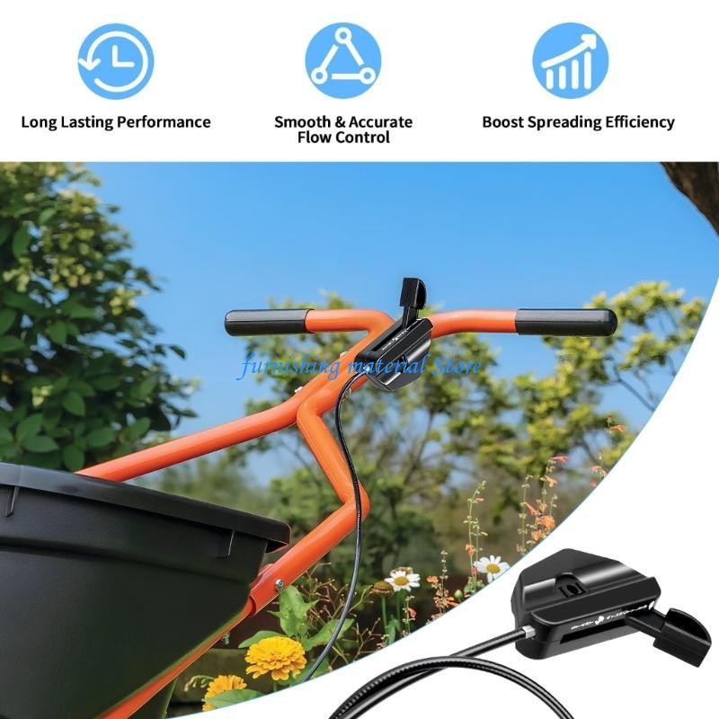 Y5GD Weatherproof Lawn Spreader Cable Assembly Flexible PVC Construction Universal Compatibility Effortlessly Installation