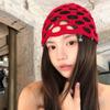 Star Tassels Crochet Hollow Knitted Hat Hollow Out Weave Cap Cute Ethnic Style Hat  Outdoor