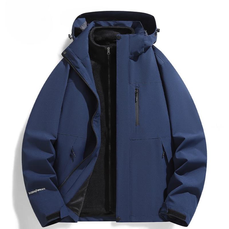 Женская куртка Куртка Куртка Куртка Зимой Для улицы Три в одном Съемный Костюм для альпинизма из двух частей Пара