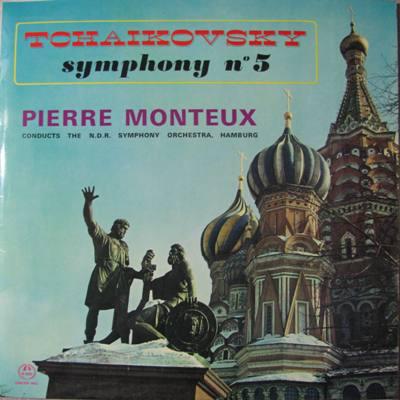 LP Запись ПЬЕР МОНТЁ ДИРИЖИРУЕТ N.D.R. Чайковский Симфония №. 5 M2333 Концертный зал 1964 Япония Классика Б/у