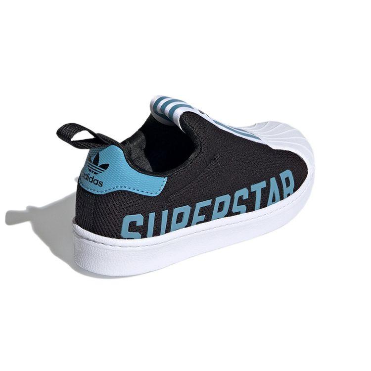adidas Superstar 360 XJ Black Hazy Blue Детские кроссовки Core-Black Обувь-Белый FX4916