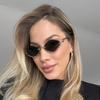 Винтажные полуободковые квадратные солнцезащитные очки Женские Люксовый бренд Металлическая оправа Панк Очки с бриллиантами