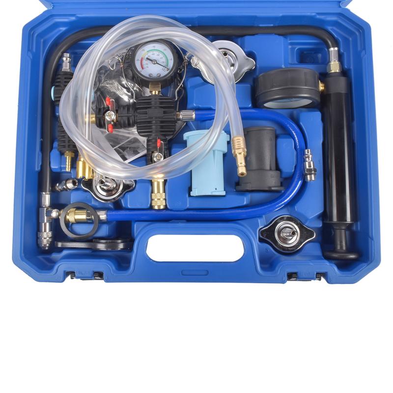 AP03 NEW 31* Radiator Cooling System Pressure Tester Kit w/ 23 Radiator Adapters