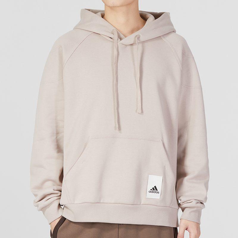 adidas Толстовки Мужские Бежевые С капюшоном Умеренный Обычный IA9341