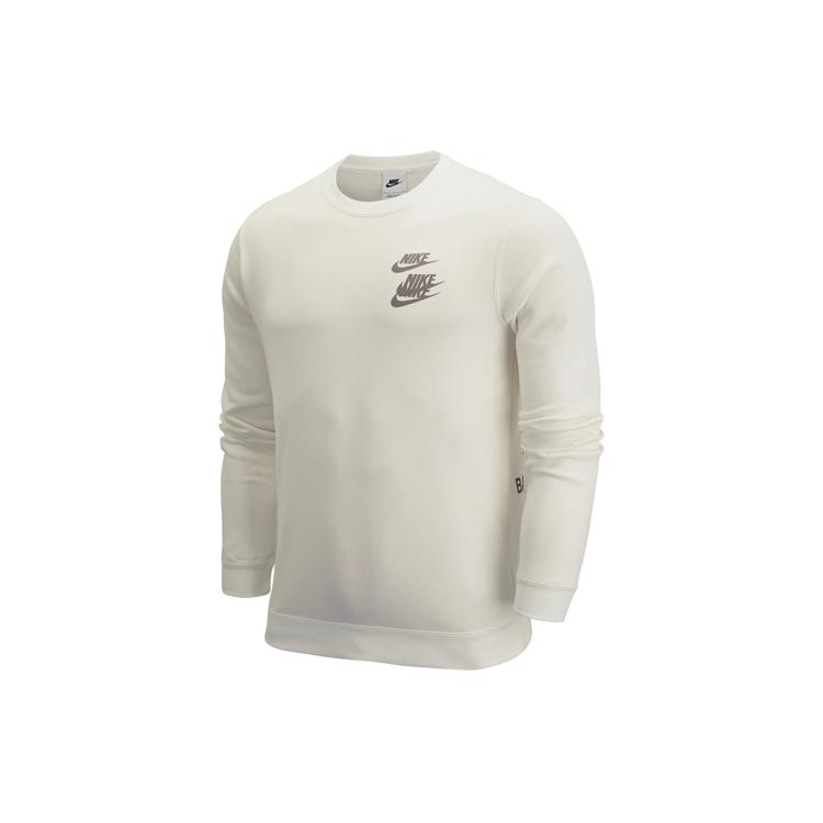 Nike Толстовки Унисекс Sail White С круглым вырезом Средняя Обычный крой DV7381-133