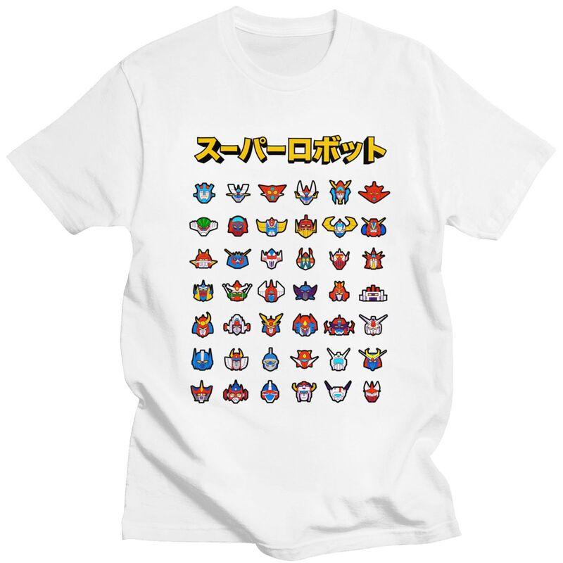 Custom Cool Mazinger Z Grendizer Goldorak UFO Robot T Shirt Men 100 Cotton Tshirt Casual Tee Tops Streetwear Tshirts