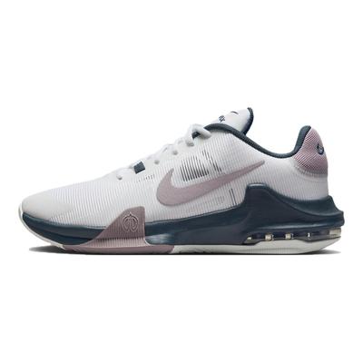 Air Max Impact 4 Легкие низкие баскетбольные кроссовки Мужские бело-фиолетовые кроссовки Повседневная обувь DM1124-102