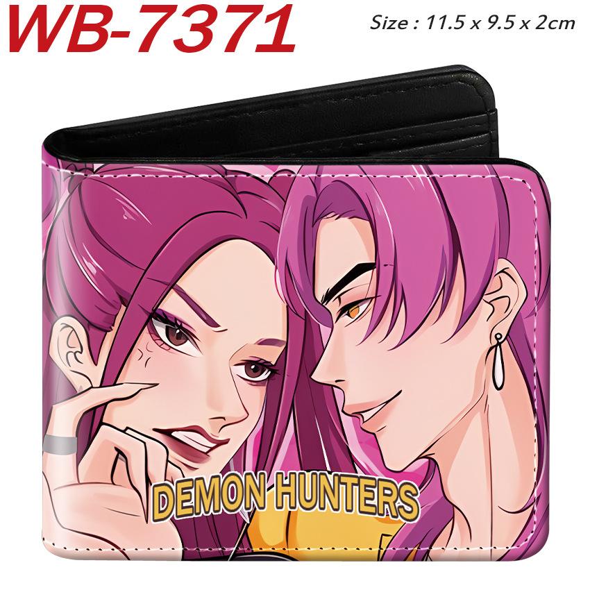 K-Pop Demon Hunters Wallet PU Leather Bifold Short Anime Purse for Women Girls