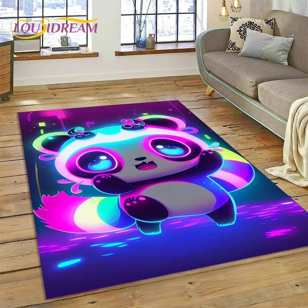Мультфильм милый панда мечта животное 3D ковер ковер для спальни гостиная домашний диван украшение,детская игра большой декор напольный коврик